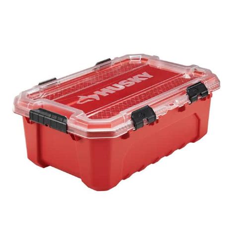 waterproof box with hinged lid